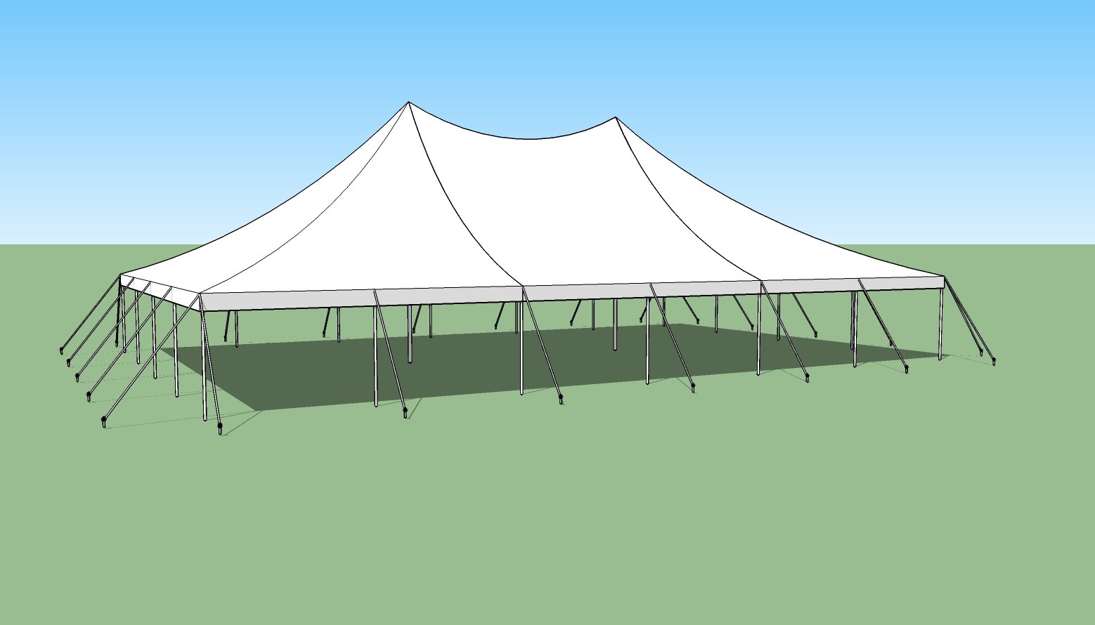 high tents 40' x 60' Premium Sectional Canopy Pole Party Tent