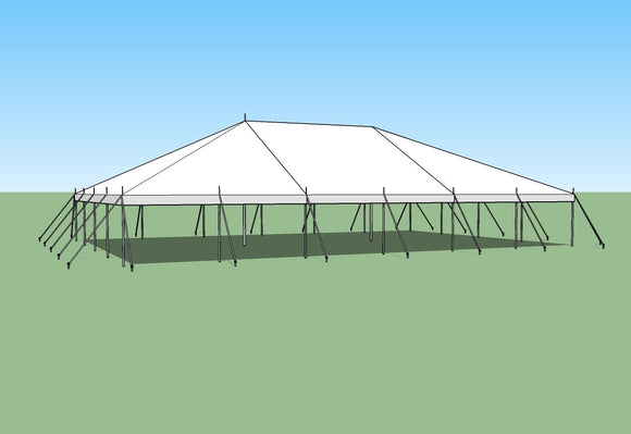 Ohenry Traditional Pole Tent 40' x 60' party tent 