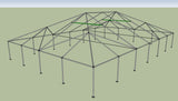 Ohenry 40' x 60' tent frame corner View