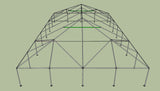 Ohenry 40' x 70' tent frame END View