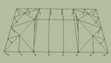 Ohenry 40' x 70' tent frame top View