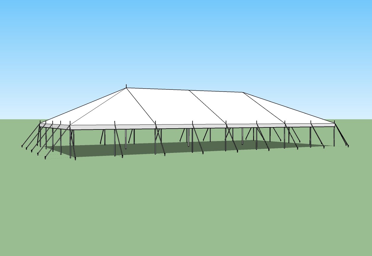 tent opvouwen Traditional Pole Tent