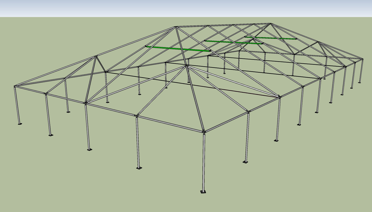 40x80 tent 40' x 80' Frame Tent With Expandable Top (4-sections) – Ohenry Party Tents