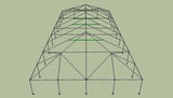 Ohenry 40' x 90' tent frame end View