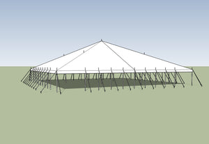 Ohenry Traditional Pole Tent 60' x 60' party tent
