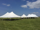 Ohenry 40' x 40' high peak pole tents used as Party tents