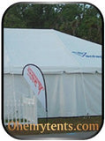 solid white party tent sidewalls in single rolls